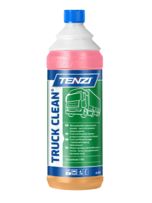 Truck Clean, TENZI, aktywna piana, dwufazowa piana, mycie ciężarówek, mycie TIR-ów, mycie pojazdów ciężkich, koncentrat do mycia, czyszczenie plandek, czyszczenie cystern, mycie pod wysokim ciśnieniem, usuwanie błota, usuwanie smarów, usuwanie oleju, profesjonalna chemia do flot, mycie maszyn budowlanych, mycie podwozi, mycie silników, środek do pojazdów specjalnych, preparat do floty transportowej
