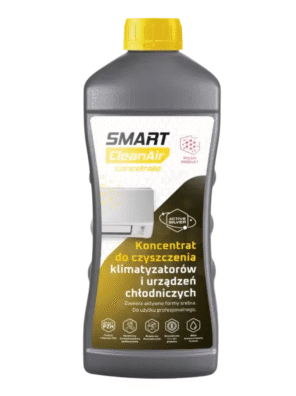 Smart CleanAir, Smart CleanAir Concentrate, koncentrat do klimatyzacji, czyszczenie HVAC, środek do czyszczenia klimatyzacji, preparat do wentylacji, koncentrat HVAC 1L, chemia profesjonalna HVAC, czyszczenie wymienników ciepła, czyszczenie parownika, czyszczenie skraplacza, mycie kanałów wentylacyjnych, konserwacja klimatyzacji, profesjonalny środek serwisowy, czyszczenie instalacji wentylacyjnych