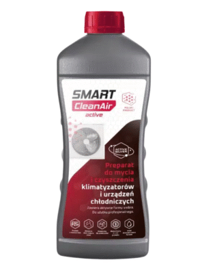 Smart CleanAir, Active 1L, preparat do czyszczenia klimatyzacji, czyszczenie HVAC, środek do klimatyzacji, chemia profesjonalna HVAC, koncentrat do wentylacji, czyszczenie systemów wentylacyjnych, pianka do klimatyzacji, preparat do urządzeń chłodniczych, usuwanie kurzu i tłuszczu, dezynfekcja klimatyzacji, higiena wentylacji, profesjonalne środki czyszczące