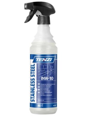 TENZI INW-10 GT 0,6L, preparat do stali nierdzewnej, płyn do stali nierdzewnej, środek do czyszczenia stali, środek do pielęgnacji stali, czyszczenie stali nierdzewnej, pielęgnacja stali nierdzewnej, płyn do stali matowej, płyn do stali błyszczącej, usuwanie odcisków palców, usuwanie tłustych zabrudzeń, preparat bez smug, preparat bez zacieków, szybkoschnący płyn, środek do okapów, czyszczenie chłodziarek, czyszczenie zamrażarek, pielęgnacja mebli kuchennych, środek TENZI, chemia profesjonalna, preparat 0,6L