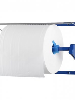 Wieszak na czyściwa, ręczniki papierowe w rolkach montowany do ściany DK014 N naścienny biały Polski producent