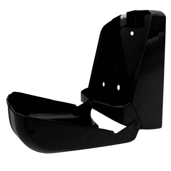 Nowoczesny podajnik do ręczników składanych - wykonany z czarnego plastiku ABS. Montowany do ściany, ergonomiczny i poręczny.