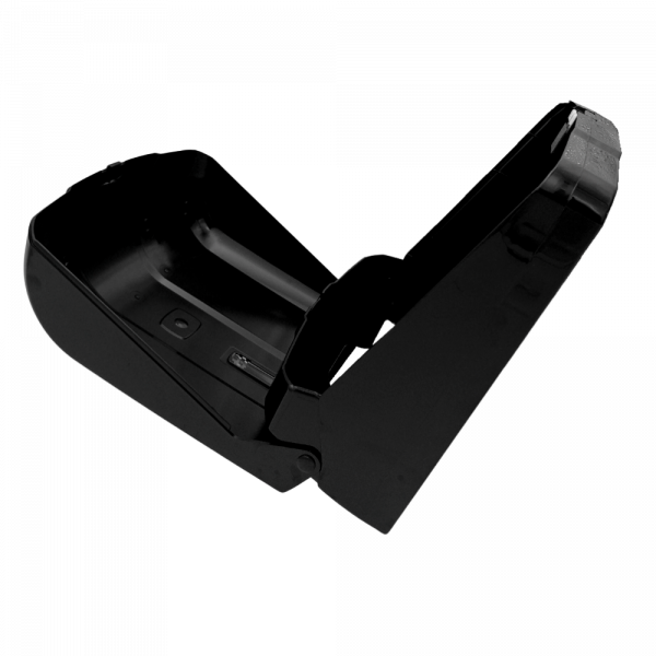 Nowoczesny podajnik do ręczników składanych - wykonany z czarnego plastiku ABS. Montowany do ściany, ergonomiczny i poręczny.