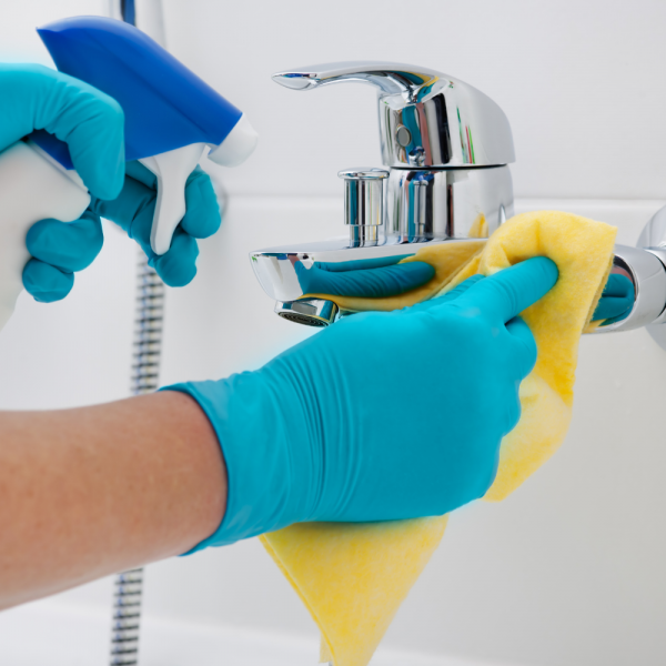 Ściereczki włókninowe w kolorze żółtym, przeznaczone do czyszczenia łazienek i sanitariatów. Produkt zgodny z systemem kolorystycznym HACCP.