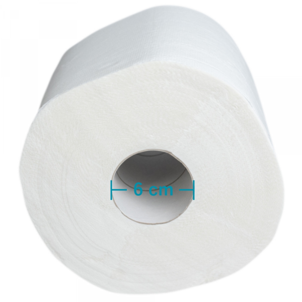 DK007 H. Ręcznik papierowy HoReCa wykonany ze 100% celulozy. Poręczna i wygodna w użytkowaniu rolka o nawoju 100 m. Produkt chłonny i wytrzymały na sucho i mokro.
