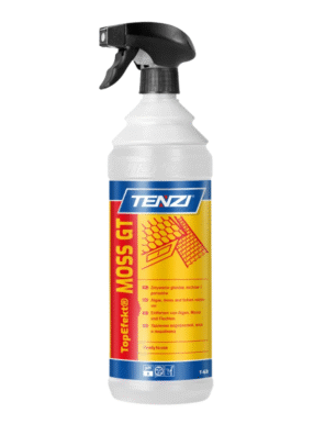 topefekt moss gt, moss gt tenzi, tenzi moss gt, środek na mech i glony, usuwanie mchów, usuwanie glonów, preparat biobójczy, czyszczenie elewacji, czyszczenie dachów, czyszczenie kostki brukowej, zielony nalot, porosty, grzyby na elewacji, chemia do zastosowań zewnętrznych, środki do czyszczenia fasad, preparat na naloty biologiczne, mycie tarasów, mycie chodników, profesjonalna chemia tenzi, ochrona przed mchami