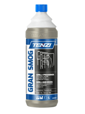 gran smog 1l, środek do usuwania sadzy, preparat do usuwania smoły, płyn do czyszczenia nagaru, usuwanie tłuszczu przemysłowego, środek do piekarników gastronomicznych, czyszczenie grilla i rusztów, preparat do wędzarni, środek do kominków, usuwanie osadów smolistych, chemia gastronomiczna, profesjonalny odtłuszczacz, silny preparat alkaliczny, czyszczenie powierzchni popożarowych, usuwanie przypaleń, środek do urządzeń grzewczych, czyszczenie komór spalania, koncentrat do ciężkich zabrudzeń, chemia profesjonalna Tenzi, odtłuszczanie powierzchni metalowych