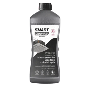 Smart CleanAir, Smart CleanAir Wash, preparat do czyszczenia klimatyzacji, mycie HVAC, czyszczenie urządzeń chłodniczych, koncentrat do klimatyzacji, chemia profesjonalna HVAC, gruntowne czyszczenie systemów wentylacyjnych, czyszczenie wymienników ciepła, czyszczenie parowników i skraplaczy, mycie kanałów wentylacyjnych, serwis klimatyzacji, konserwacja urządzeń chłodniczych, środek myjący HVAC, profesjonalne czyszczenie klimatyzacji