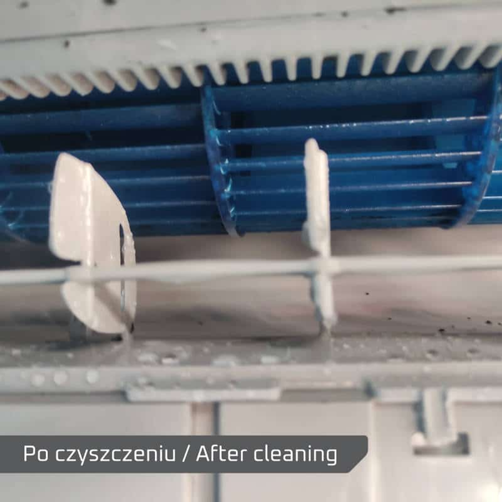 Smart CleanAir, Smart CleanAir Wash, preparat do czyszczenia klimatyzacji, mycie HVAC, czyszczenie urządzeń chłodniczych, koncentrat do klimatyzacji, chemia profesjonalna HVAC, gruntowne czyszczenie systemów wentylacyjnych, czyszczenie wymienników ciepła, czyszczenie parowników i skraplaczy, mycie kanałów wentylacyjnych, serwis klimatyzacji, konserwacja urządzeń chłodniczych, środek myjący HVAC, profesjonalne czyszczenie klimatyzacji