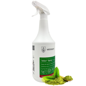 Velox Spray Tea Tonic 1 L, spray do dezynfekcji powierzchni, środek antybakteryjny, dezynfekcja biur, dezynfekcja domów, Medisept, higiena powierzchni, preparat do dezynfekcji, dezynfekcja blatów, dezynfekcja klamek, dezynfekcja poręczy, wirusobójczy środek, bakterio-grzybobójczy, gotowy spray, profesjonalne środki chemiczne, higiena codzienna, dezynfekcja stref wspólnych, powierzchnie kontaktowe, zapach Tea Tonic, mycie i dezynfekcja, ochrona przed zakażeniami