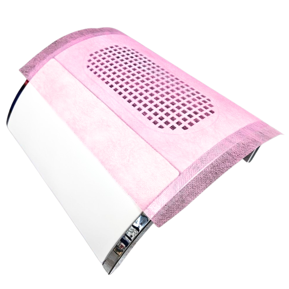 filtr do pochłaniacza pyłu, filtr do pochłaniacza paznokci, filtr flizelinowy, filtr wstępny, filtr do manicure, filtr do pedicure, filtr do pyłu z paznokci, flizelina 20 g/m², filtr 27x20 cm, różowy filtr do pochłaniacza, DK Professional, akcesoria do manicure, akcesoria do stylizacji paznokci, wyposażenie salonu kosmetycznego, pochłaniacz pyłu, materiały do manicure, jednorazowy filtr do pochłaniacza, filtr do salonu kosmetycznego, filtr do urządzenia manicure, filtry do pochłaniaczy pyłu