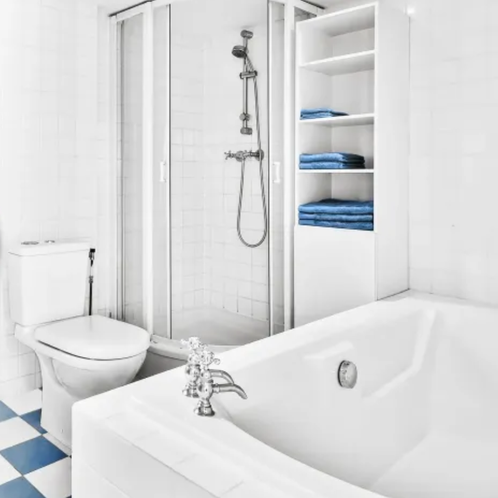 TENZI Sanit Lux, Sanit Lux 1L, płyn do łazienki, środek do łazienki, koncentrat do łazienki, płyn do WC, środek do WC, usuwanie kamienia, preparat na kamień, usuwanie rdzy, środek na osady, płyn do sanitariatów, czyszczenie armatury, czyszczenie kabiny prysznicowej, środek do płytek, środek do fug, profesjonalna chemia, chemia gospodarcza TENZI, środek do czyszczenia łazienki, profesjonalny koncentrat do mycia
